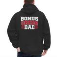 Cheer Stepdad Bonus Cheer Dad Red Men's Hoodie Back Print