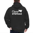 Cheer Stepdad Cheerleading Step Dad Cheerleader Stepfather Men's Hoodie Back Print