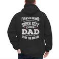 Cheerleading Dad Father Cheer Dad Men's Hoodie Back Print