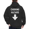 Choking Hazard Adult Dad Joke Men's Hoodie Back Print