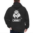 Chonk Fat And Hairy Cat Cats Kittens Dad Graphic Mom Funny Men's Hoodie Back Print Chonk Fat And Hairy Cat Cats Kittens Dad Graphic Mom Funny Men's Hoodie Back Print