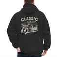 Classic Grandpa Saying Car Lover Men Dad Papa Grandpa Men's Hoodie Back Print