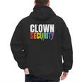 Clown Security Halloween Dad Mom Costume Men's Hoodie Back Print Clown Security Halloween Dad Mom Costume Men's Hoodie Back Print