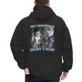 Cool Alpha Wolf Meme Don't Worry Kitten Daddy's Here Men's Hoodie Back Print Cool Alpha Wolf Meme Don't Worry Kitten Daddy's Here Men's Hoodie Back Print