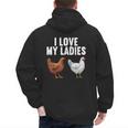 Cool Chicken Art For Men Women Dad Rooster Chicken Farmer Men's Hoodie Back Print