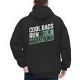 Cool Dads Run Marathons Marathon Running Runner Men's Hoodie Back Print