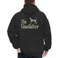 Coonfather Coon Hunting Dogs Coonhound Dad Men's Hoodie Back Print