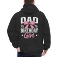 Coquette Pink Bow Men Dad Of The Birthday Girl Men's Hoodie Back Print