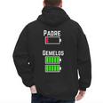Cufflinks Battery Filled Tired Dad Low Battery Charge Men's Hoodie Back Print