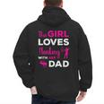 Cute Girls Hunting Dad Daughter Hunting Buddy Hunter Men's Hoodie Back Print