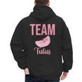Cute Team Tutus Gender Reveal For Mom And Dad Men's Hoodie Back Print Cute Team Tutus Gender Reveal For Mom And Dad Men's Hoodie Back Print
