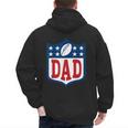 Dad American Football Happy Birthday Family Matching Retro Men's Hoodie Back Print Dad American Football Happy Birthday Family Matching Retro Men's Hoodie Back Print