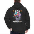 Dad Of The Astronaut Space Theme First Birthday Party Men's Hoodie Back Print Dad Of The Astronaut Space Theme First Birthday Party Men's Hoodie Back Print