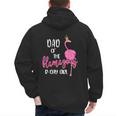 Dad Of B-Day Girl Flamazing Pink Flamingo Birthday Party Men's Hoodie Back Print Dad Of B-Day Girl Flamazing Pink Flamingo Birthday Party Men's Hoodie Back Print