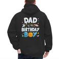 Dad Of The Birthday Boy Astronaut Family Space Planets Men's Hoodie Back Print