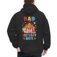 Dad Of The Birthday For Boy Circus Carnival Theme Party Men's Hoodie Back Print