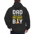 Dad Of The Birthday Boy Construction Worker Bday Men's Hoodie Back Print