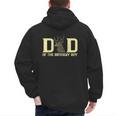 Dad Of The Birthday Boy Deer Hunter Camouflage Flag Men's Hoodie Back Print