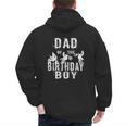 Dad Of The Birthday Boy Dirt Bike B-Day Party Men's Hoodie Back Print