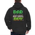 Dad Of The Birthday Boy Family Gaming Pixel Birthday Party Men's Hoodie Back Print
