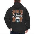 Dad Of The Birthday Boy Football Party Family Matching Men's Hoodie Back Print