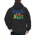 Dad Of The Birthday For Boy Saurus Rex Dinosaur Party Men's Hoodie Back Print
