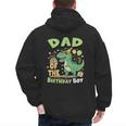Dad Of The Birthday BoyRex Dinosaur Family Party Men's Hoodie Back Print