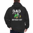 Dad Of The Birthday Boy Vintage Farm Tractor Party Family Men's Hoodie Back Print