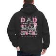 Dad Of The Birthday CowGirl Rodeo CowGirl Birthday Men's Hoodie Back Print