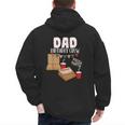 Dad Birthday Crew Pizza Theme Birthday Pizza Lover Party Men's Hoodie Back Print