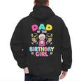 Dad Of The Birthday Girl Candy Family Bday Party Men's Hoodie Back Print