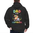 Dad Of The Birthday Girl Capybara Bday Party Family Men's Hoodie Back Print