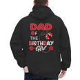 Dad Of The Birthday Girl Family Ladybug Birthday Men's Hoodie Back Print