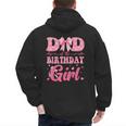 Dad Of The Birthday Girl Family Pink Coquette Bow Men's Hoodie Back Print