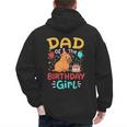 Dad Of The Birthday Girl Kids Cute Capybara Bday Family Men's Hoodie Back Print