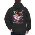 Dad Of The Birthday Girl Rolling Skate Family Matching Men's Hoodie Back Print