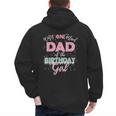 Dad Of The Birthday Girl Shirt Winter Onederland Family Men's Hoodie Back Print