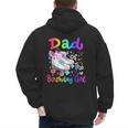 Dad Of The Birthday Girl Skater Roller Skate Family Party Men's Hoodie Back Print