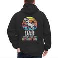 Dad Of The Birthday Party Outfit Dinosaur Daddy Men's Hoodie Back Print Dad Of The Birthday Party Outfit Dinosaur Daddy Men's Hoodie Back Print