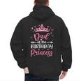 Dad Of The Birthday Princess Birthday Girl Kid Family Men's Hoodie Back Print