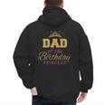Dad Of The Birthday Princess Girls Party Small Men's Hoodie Back Print