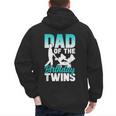 Dad Of The Birthday Twins Celebrate Cute Twin Father Daddy Men's Hoodie Back Print