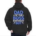 Dad Of The Boss Birthday Party Outfit Like A Boss Dad Men's Hoodie Back Print