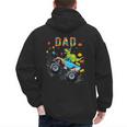 Dad Building Blocks Monster Truck Dinosaur Birthday Men's Hoodie Back Print