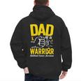 Dad Of A Childhood Cancer Warrior Childhood Cancer Awareness Men's Hoodie Back Print Dad Of A Childhood Cancer Warrior Childhood Cancer Awareness Men's Hoodie Back Print