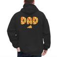 Dad Daddy Matching Birthday Squad Crew Pizza Family Men's Hoodie Back Print
