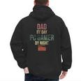 Dad By Day PC Gamer By Night For Gaming Dads Men's Hoodie Back Print