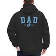 Dad Est 2026 Blue Baby Feet First Time Boy Daddy Men's Hoodie Back Print