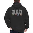 Dad Family Crew Monster Truck Lover Birthday Matching Men's Hoodie Back Print