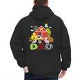 Dad Farm Animal Birthday Family Matching Party Men's Hoodie Back Print